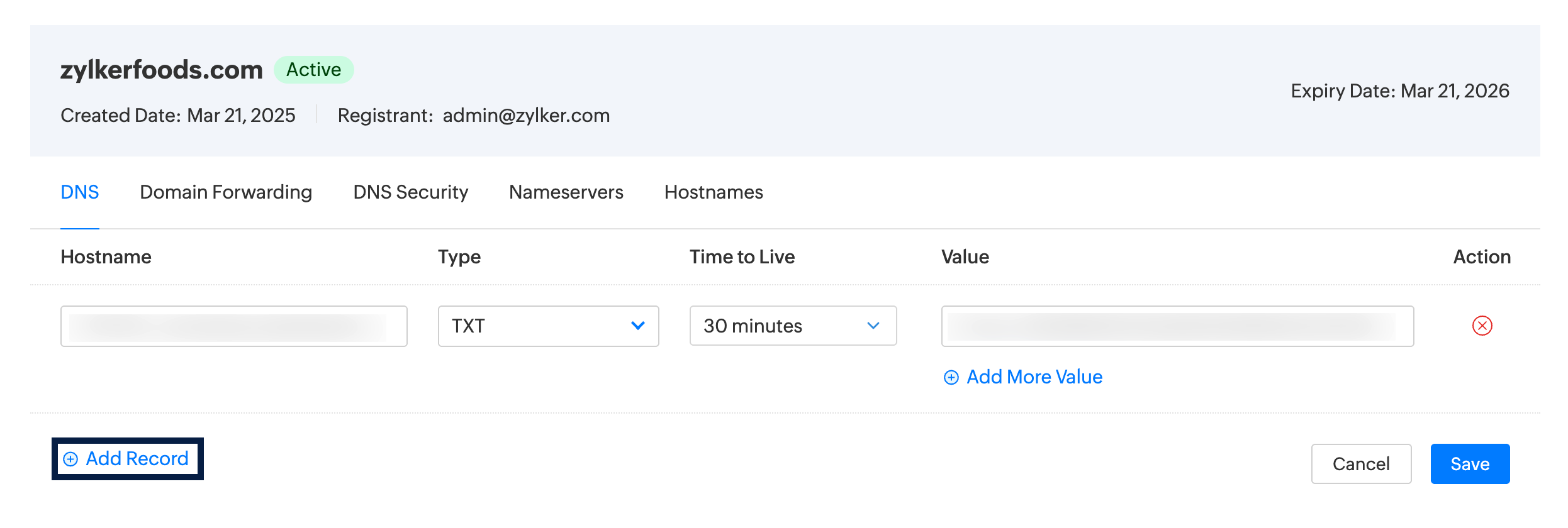 add dkim record add dkim record