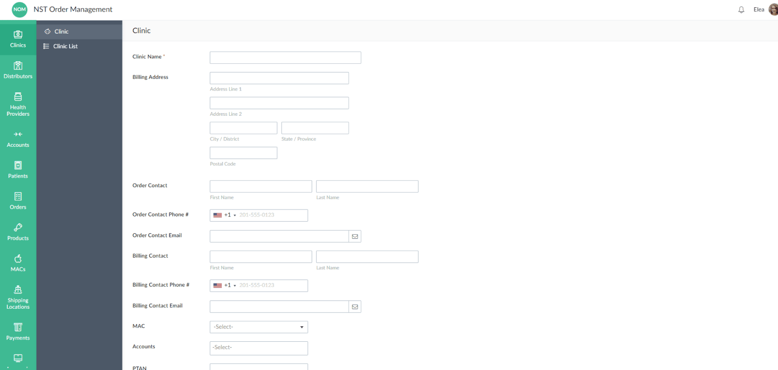 NST Order Management
