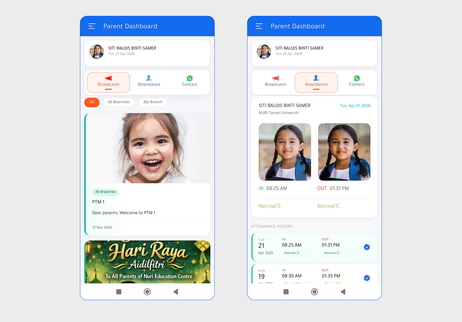 Parent portal
