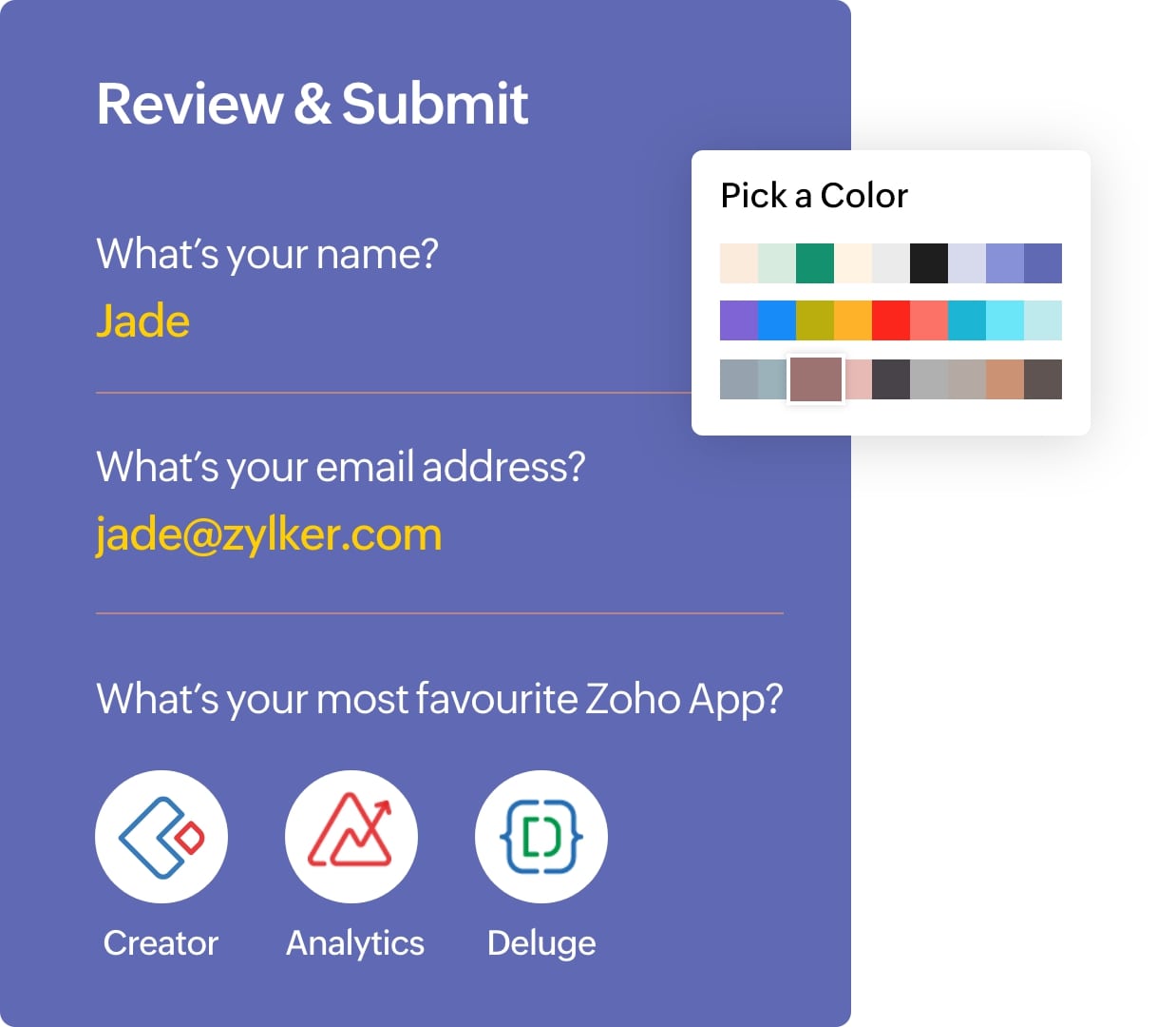 JAVASCRIPT WIDGETS
