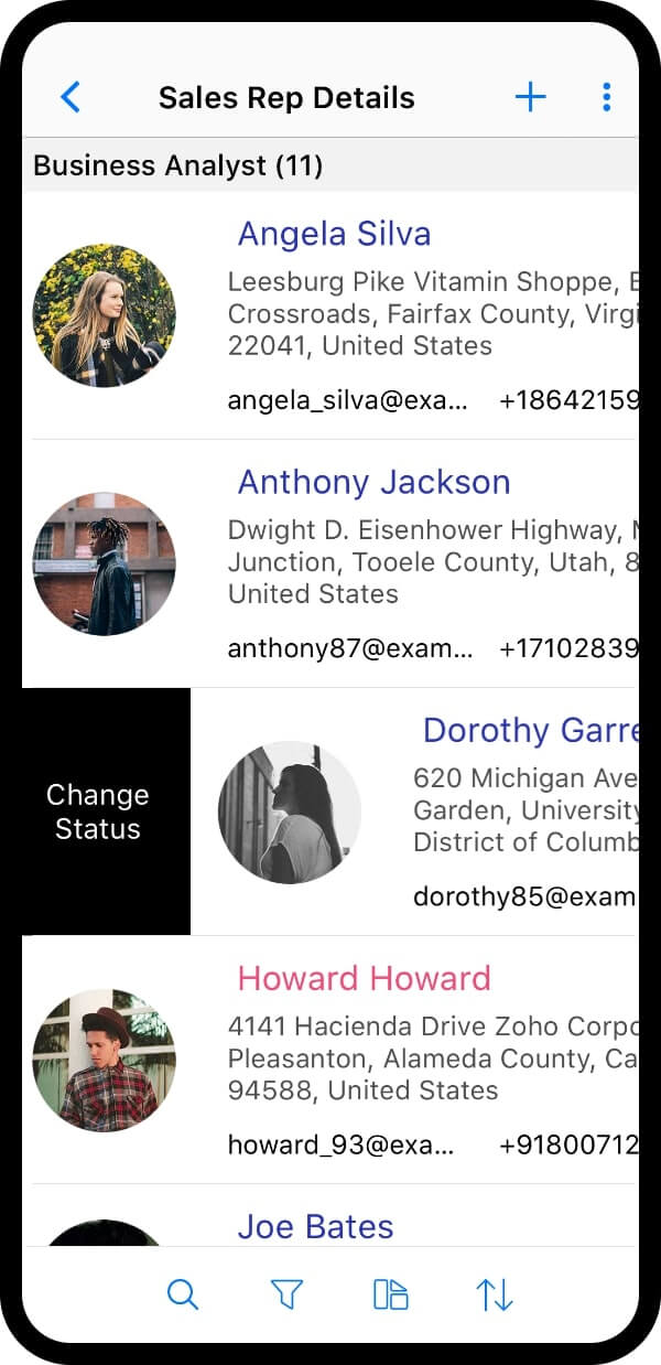Perform data operations at the tap of a button