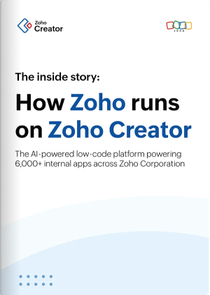 Zoho runs on Creator