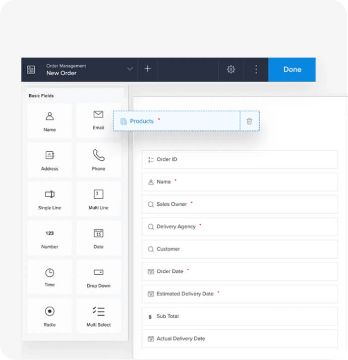 Efficient data management with low-code forms Low-code database and form creator for data management
