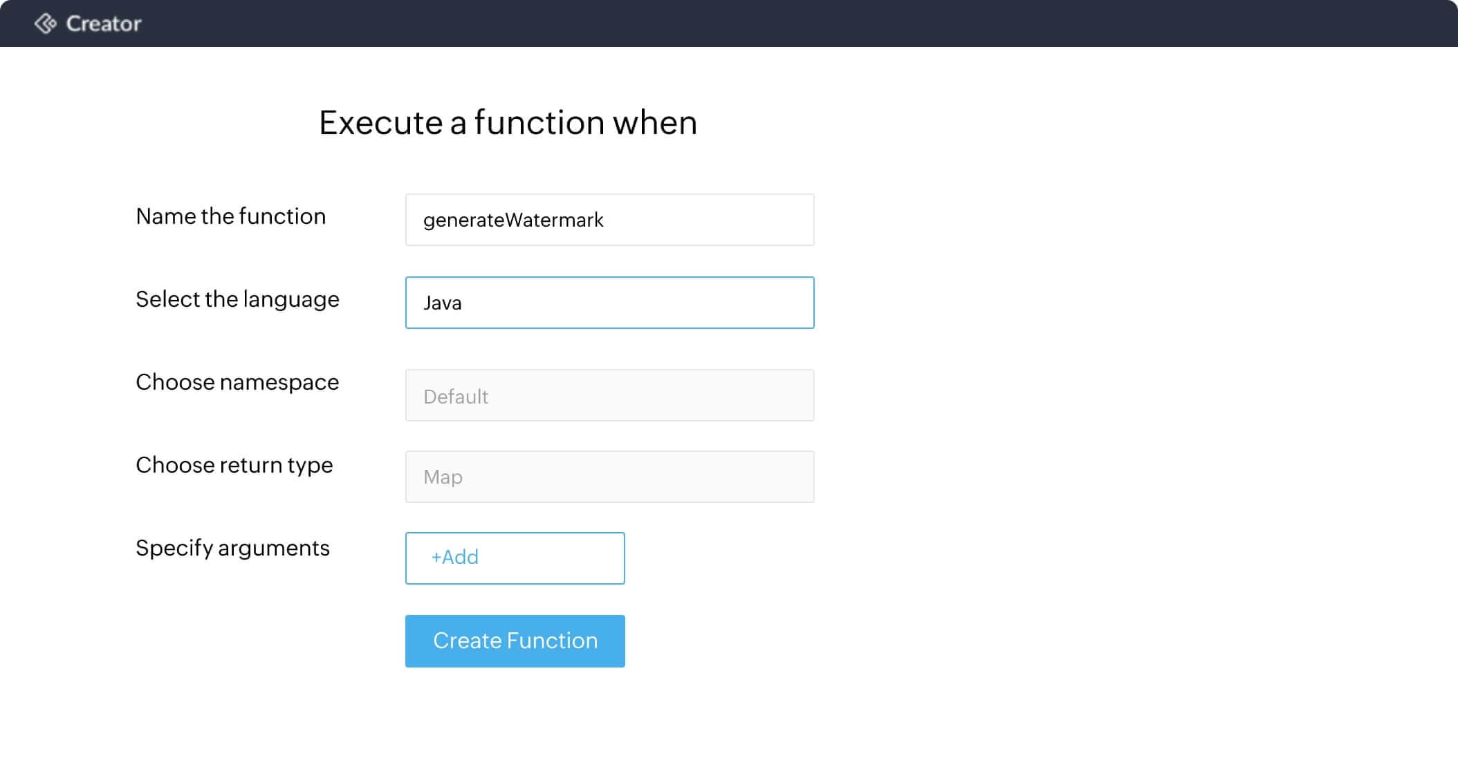 Serverless function