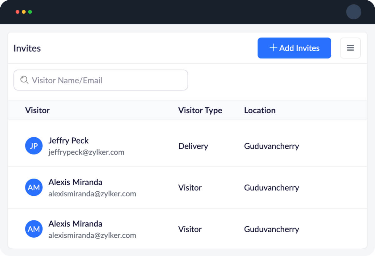 Flexible invite