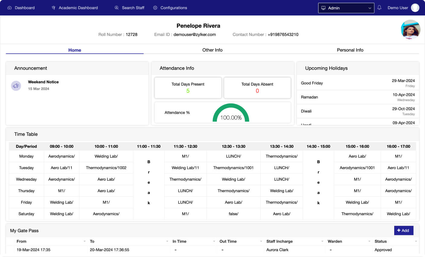 Student portal