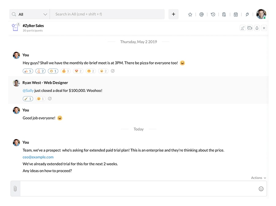 Collaborate with your sales team to discuss sales strategies