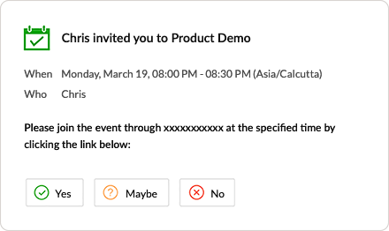 Invite your leads and contacts and track them