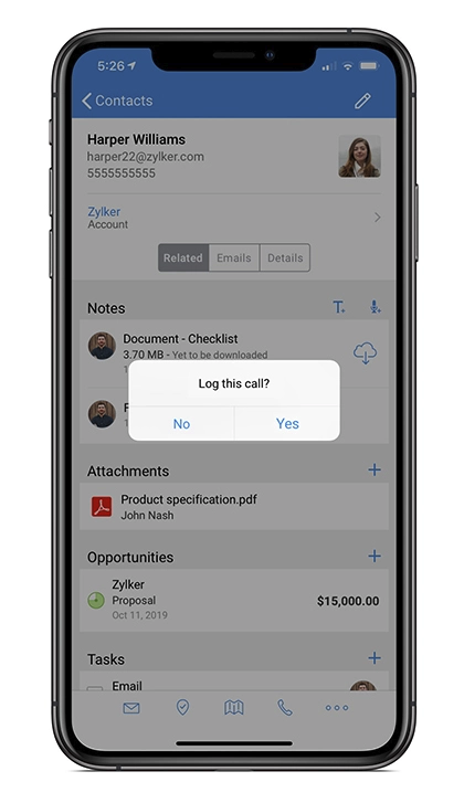 image calling for a demo of zoho crm