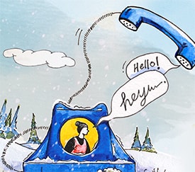 Using CRM telephony to make connections