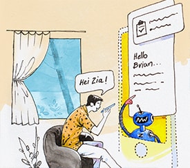 Hands-free selling at home with Zia Voice