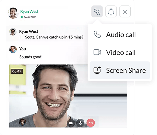 Collaborate with on-demand video conferencing
