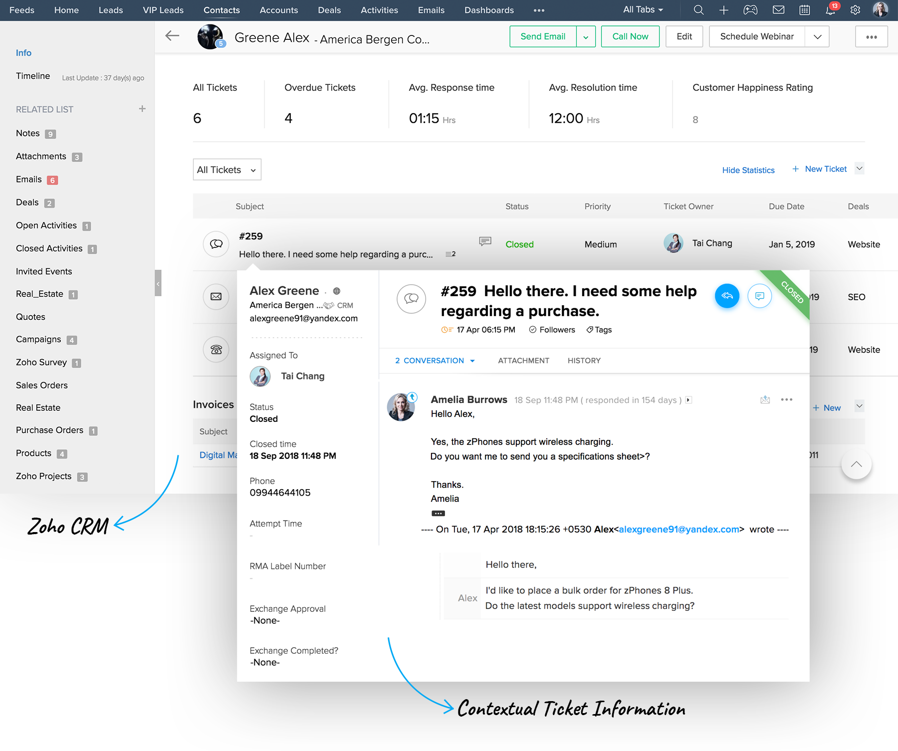 Integrazione di CRM e software di helpdesk