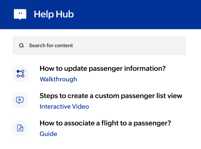 Get contextual help instantly, tailored to every module