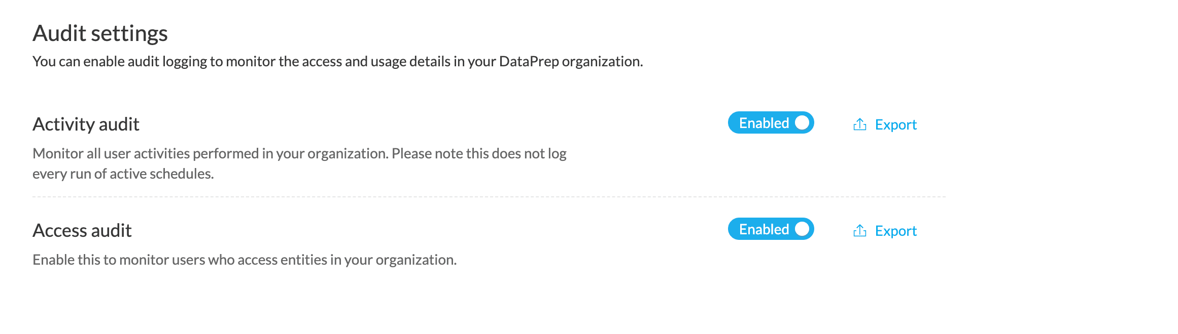 Audit and Access Logs