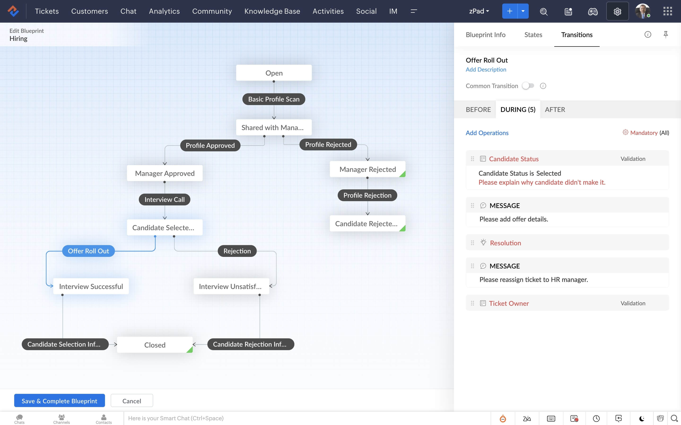 work order management system - Blueprint