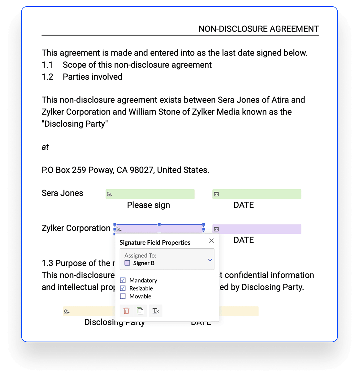 Bulk sign documents online