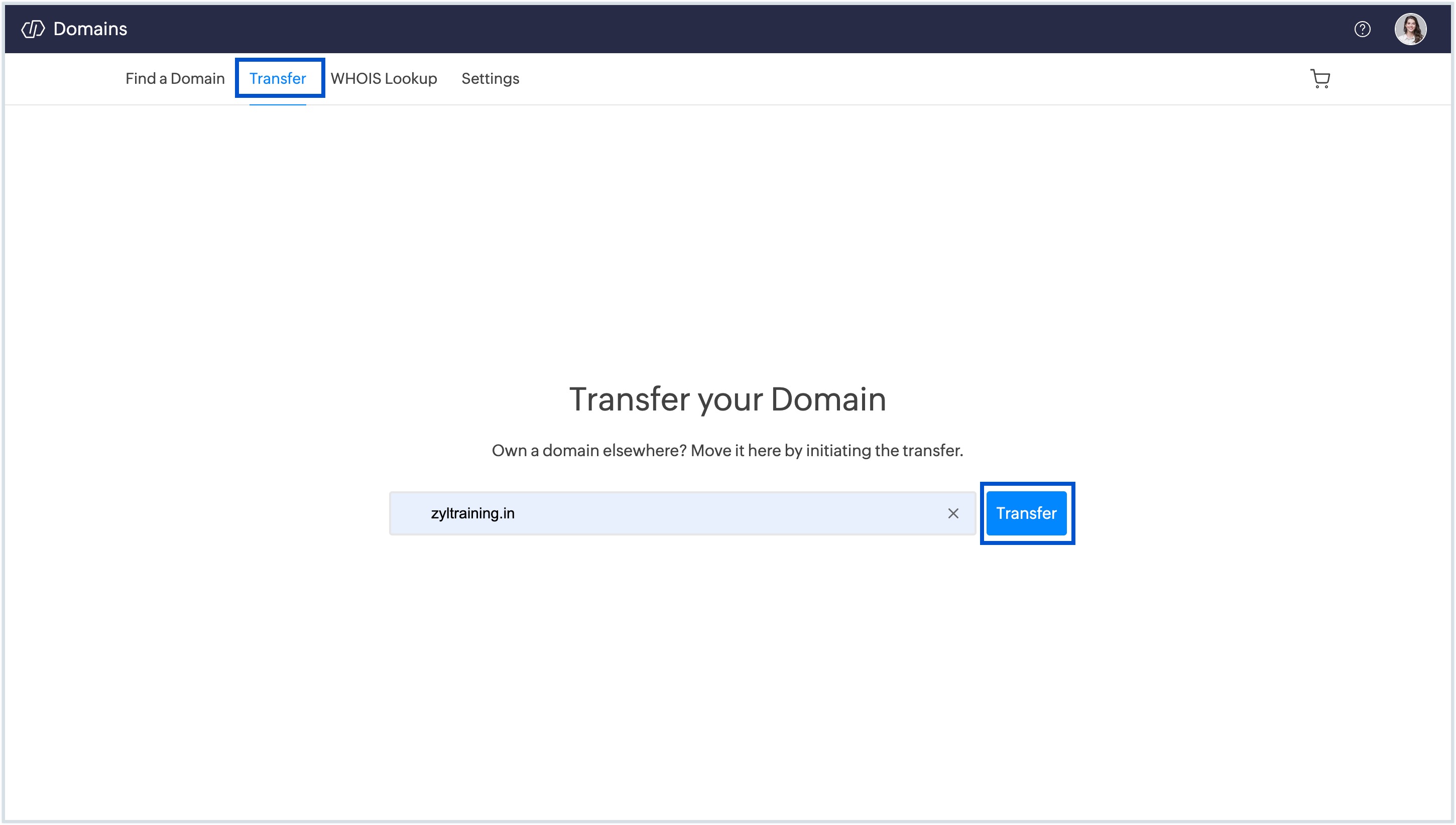 Search Domain Search Domain