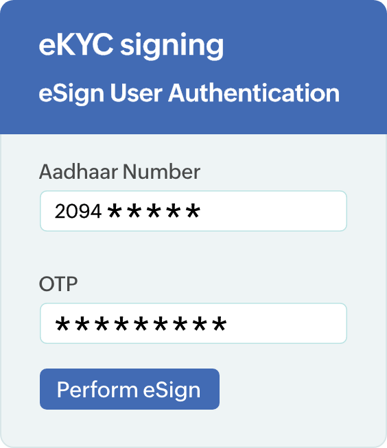 eSign - User Authentication
