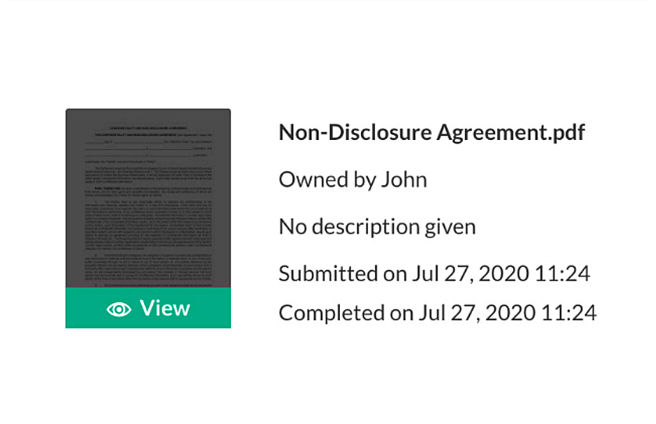 non disclosure