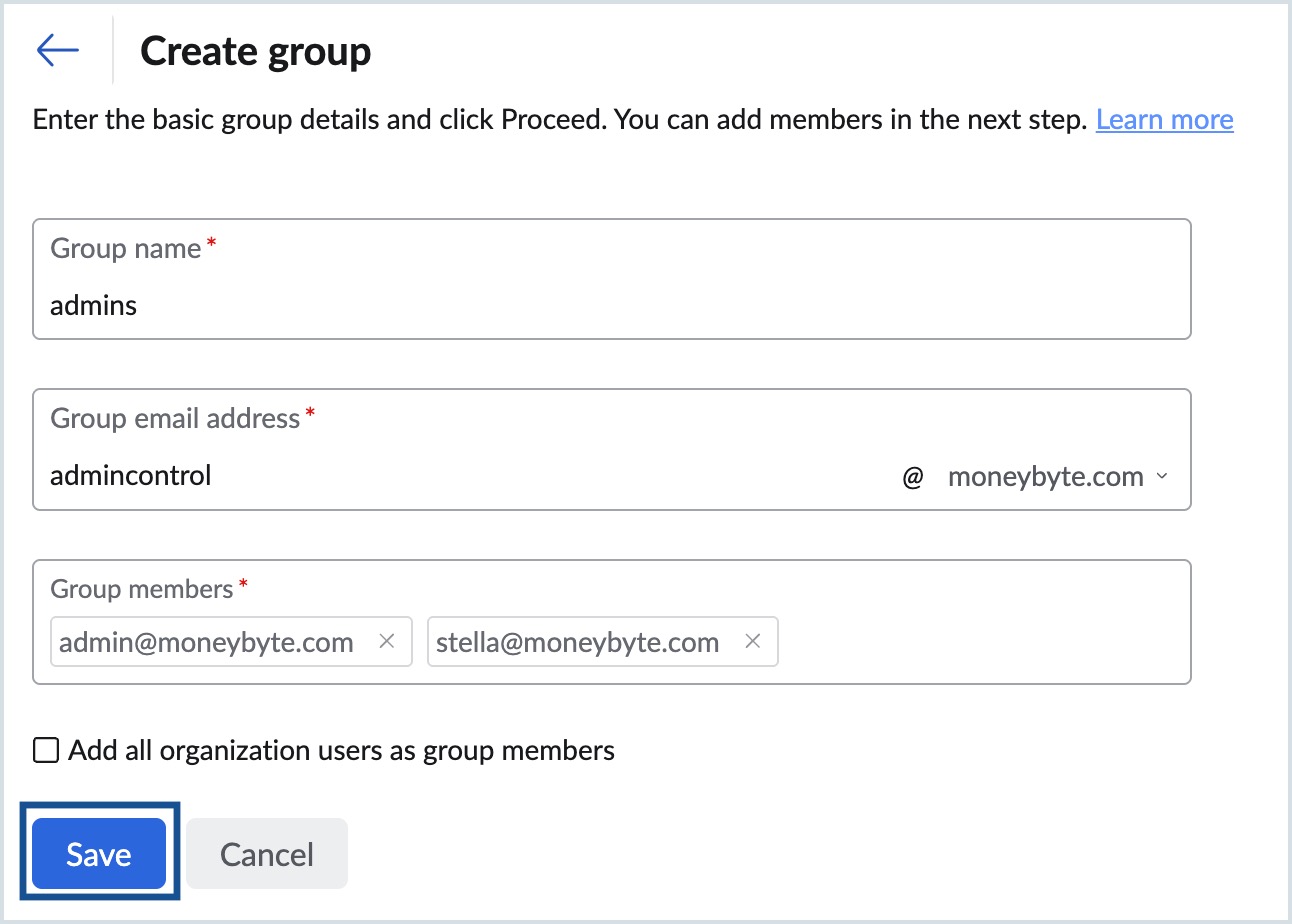 create group