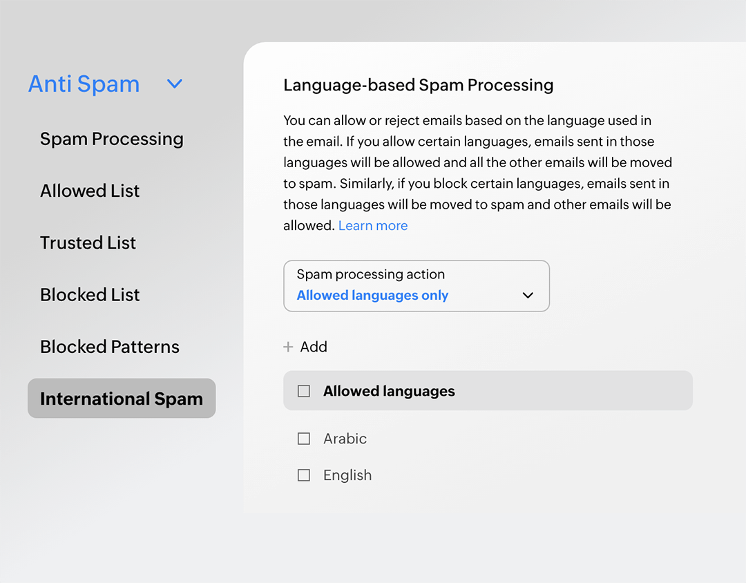International spam protection