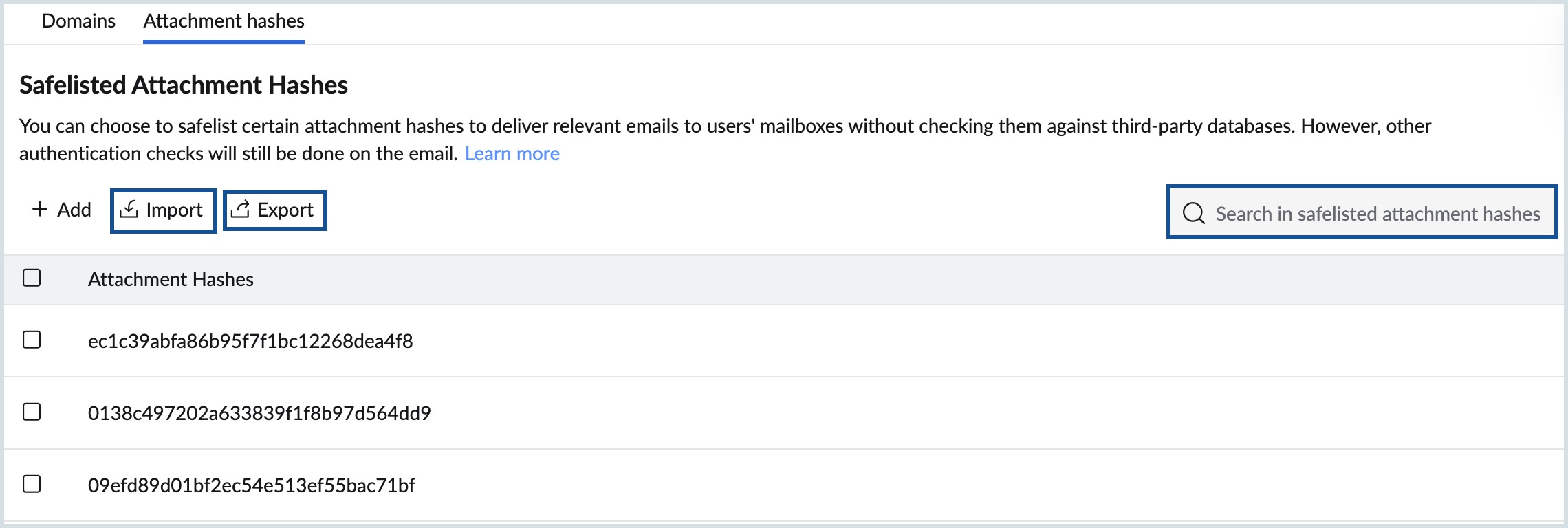 safe list import safe list import
