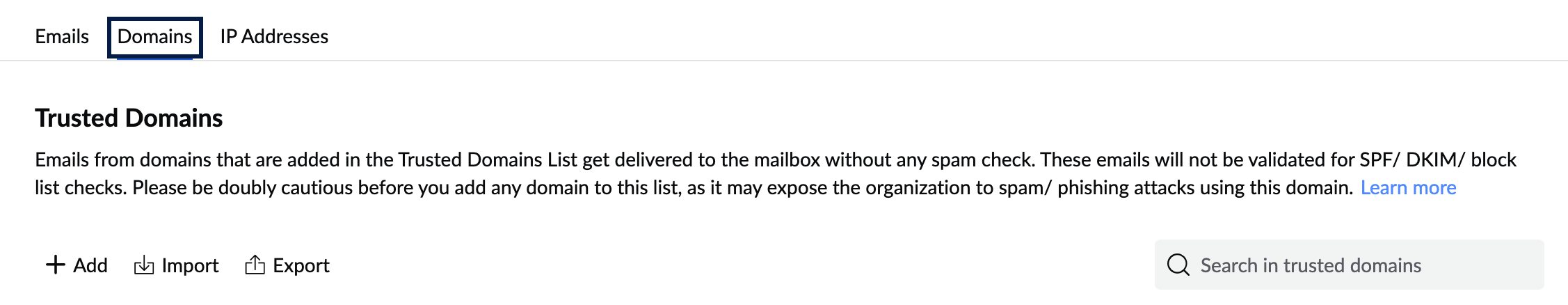Trusted Domains Trusted Domains