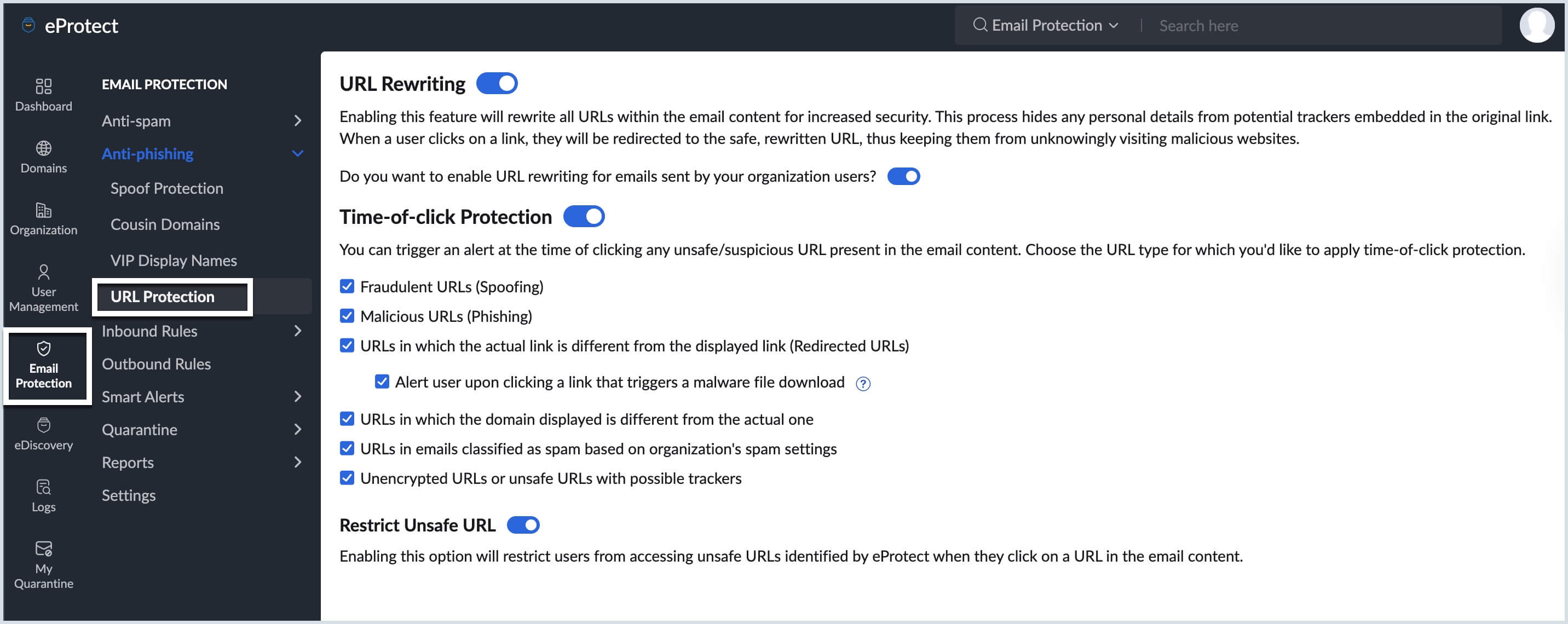 url protection url protection