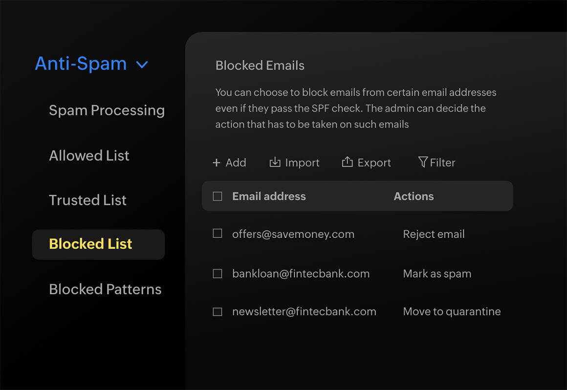 Shield your users' mailboxes from annoying spam emails
