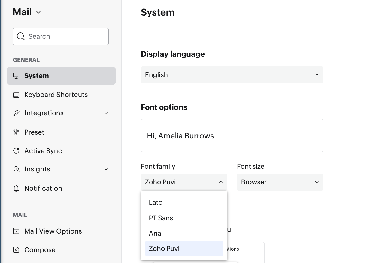 Fuente de pantalla Fuente de pantalla