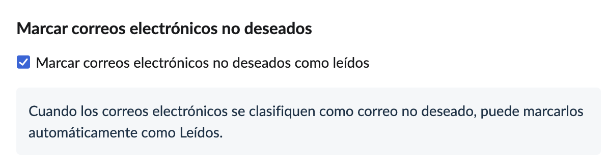 marcar como correo no deseado