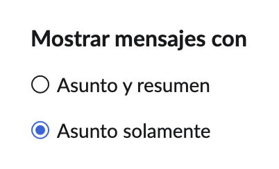 mostrar mensajes con