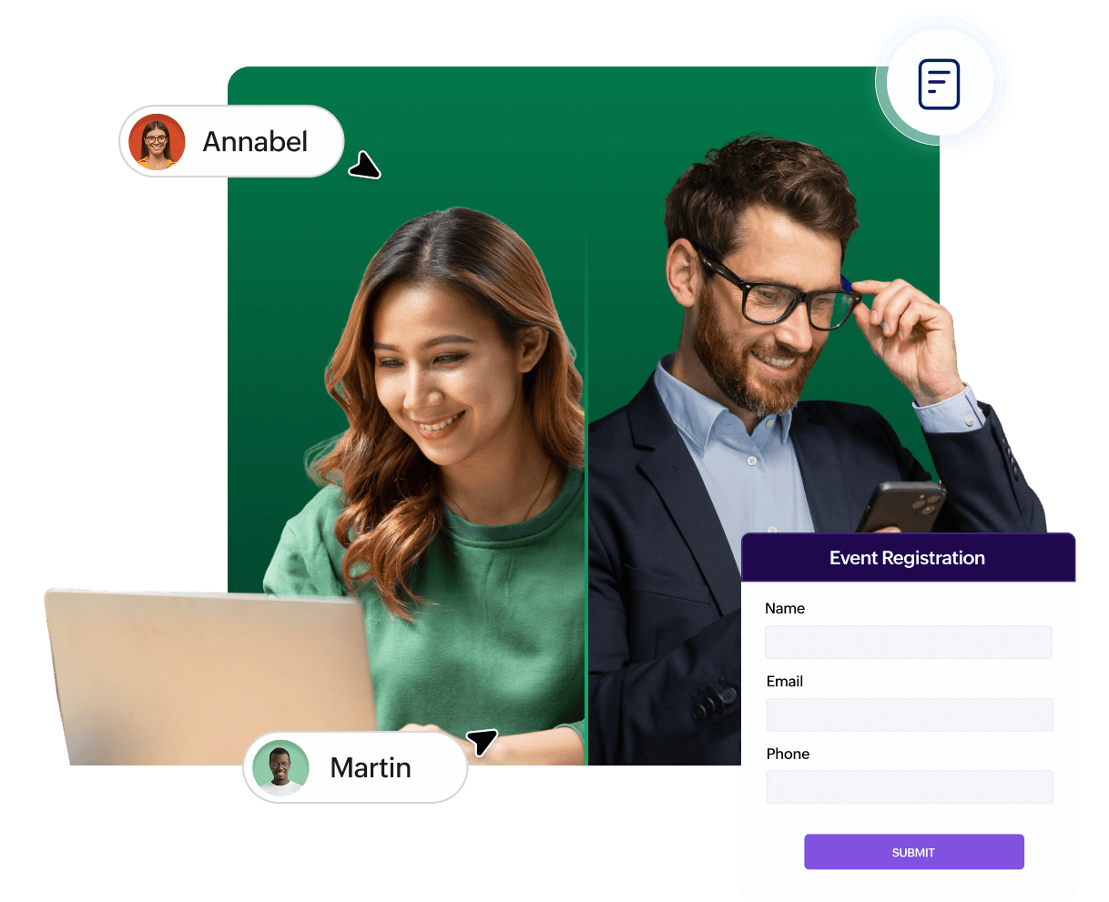 Collaborative forms to create and manage together
