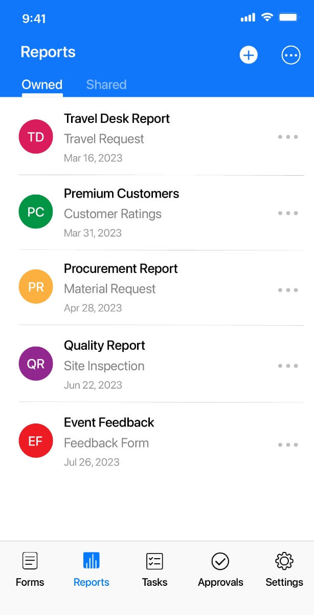 Simplified data collection