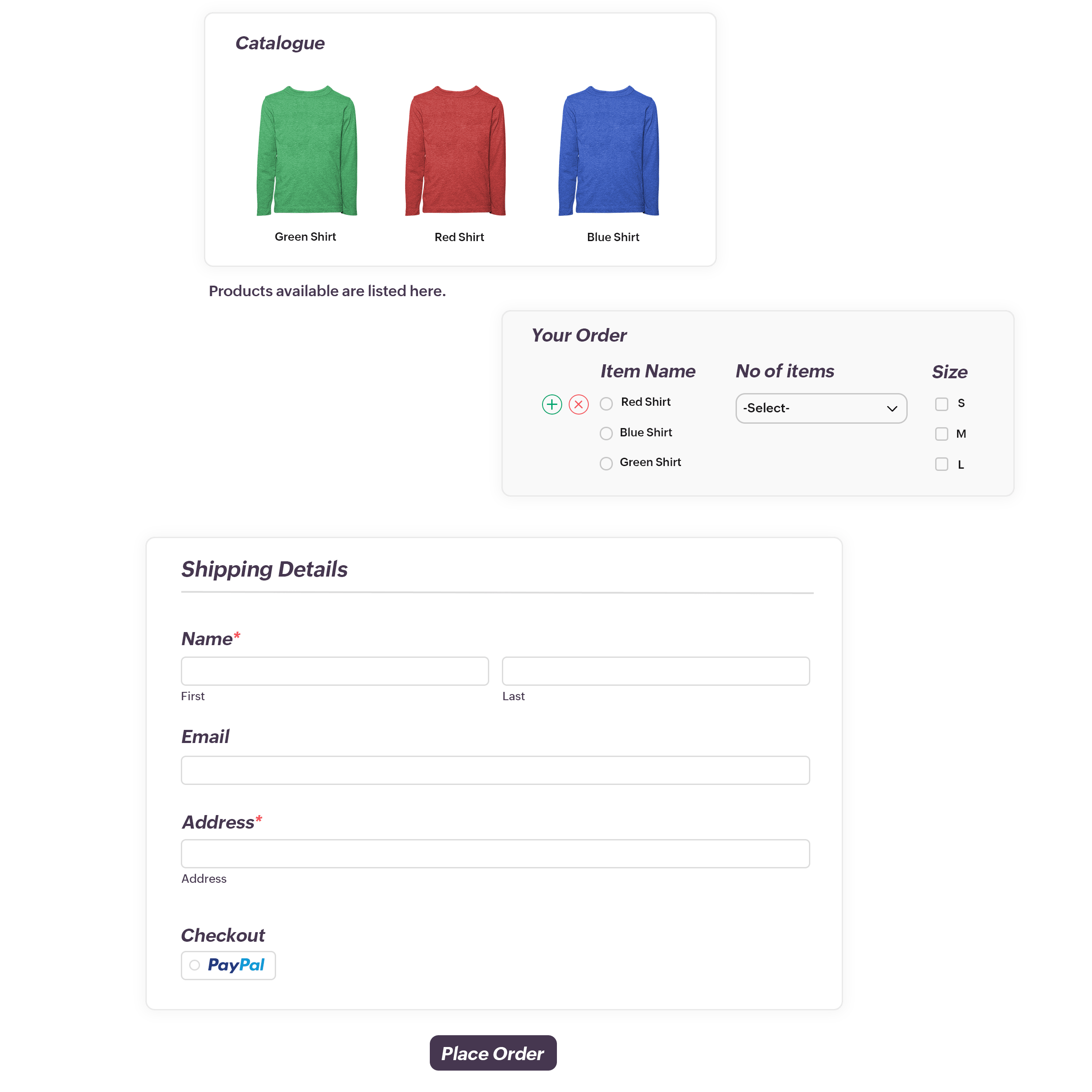 Calculation Forms