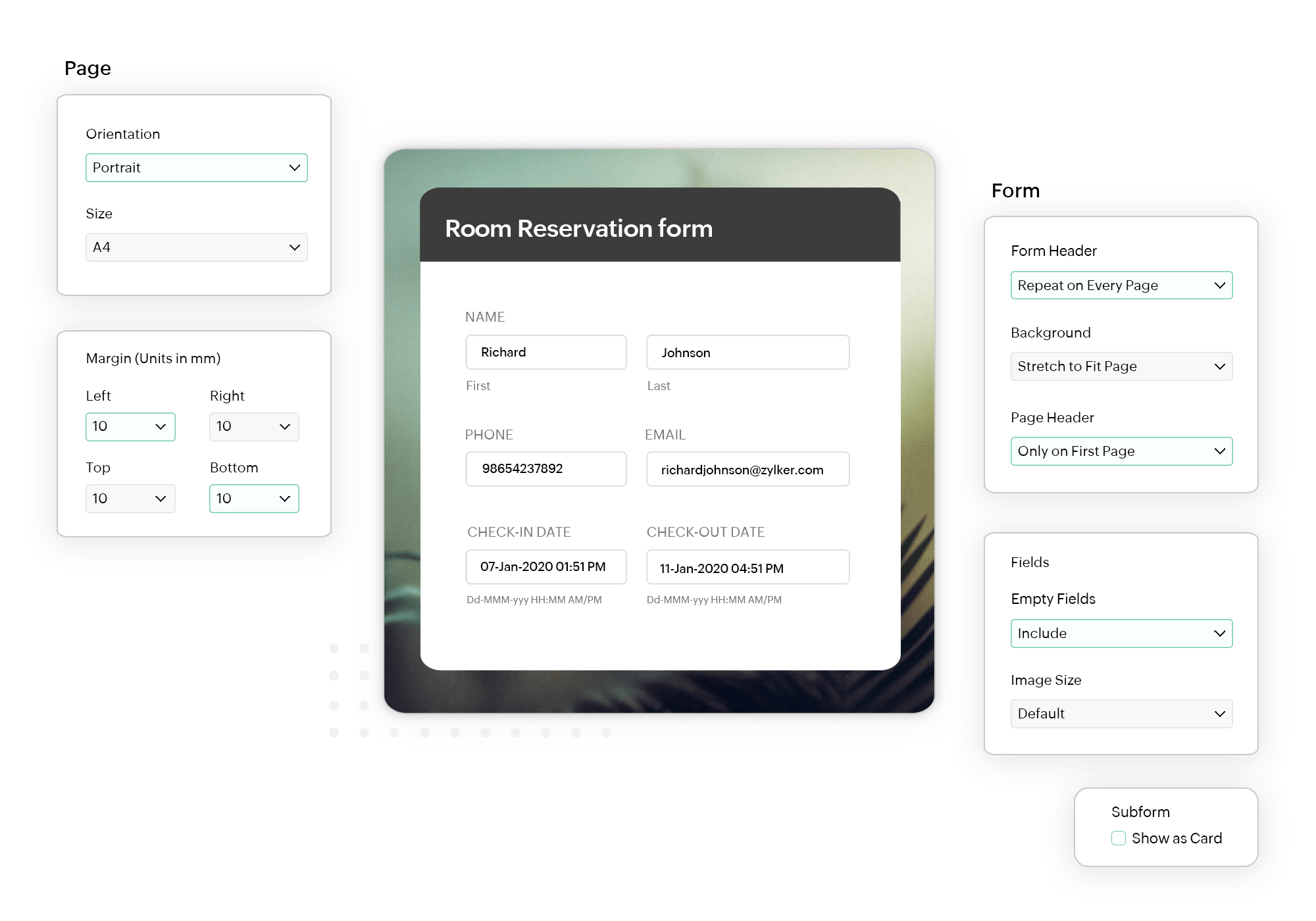Online Form to PDF