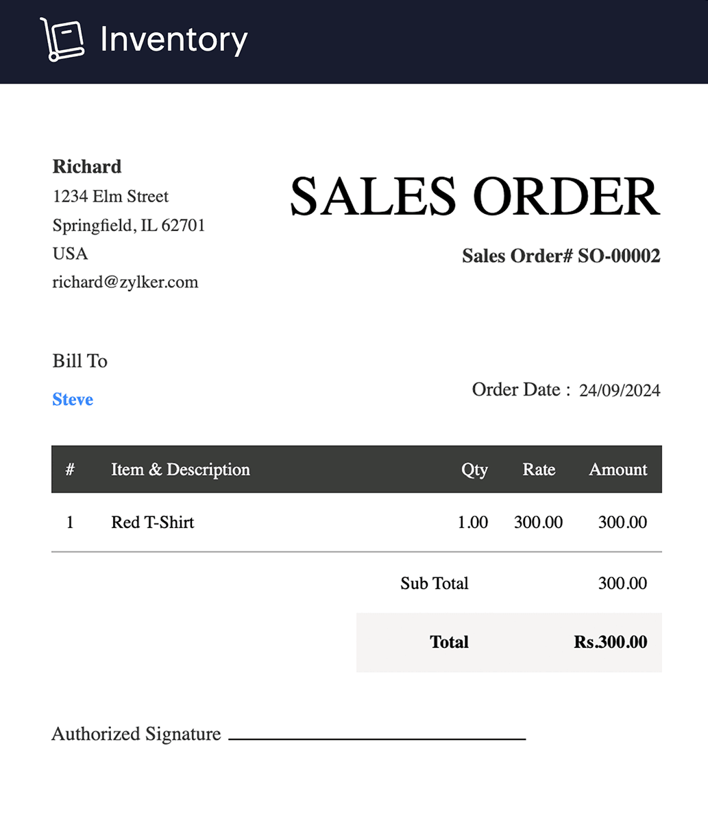 Order processing and inventory management