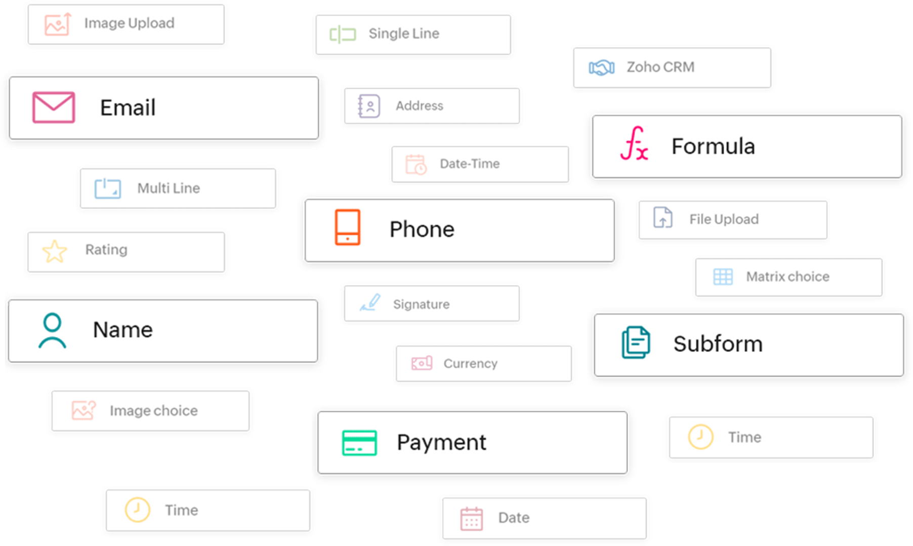 Easy drag and drop form fields - Zoho Forms
