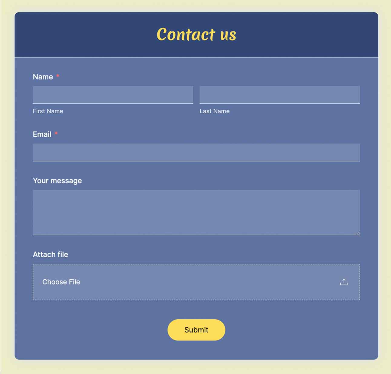 contact forms