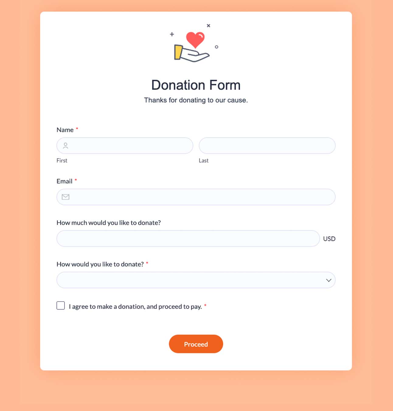 donation form