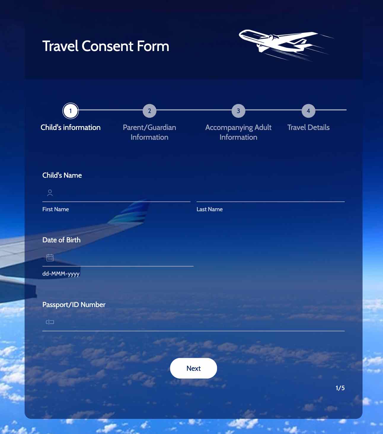 Travel Consent form
