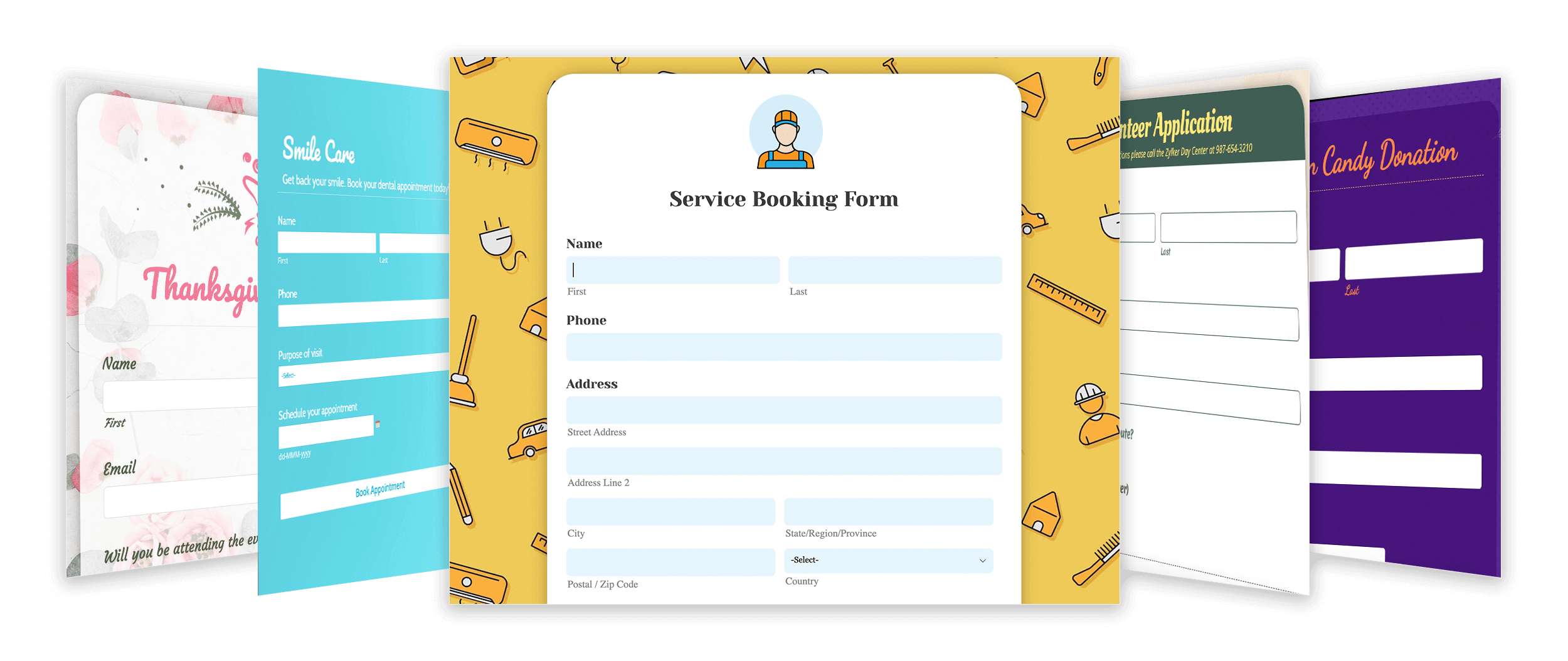 Pre-designed form themes - Zoho Forms