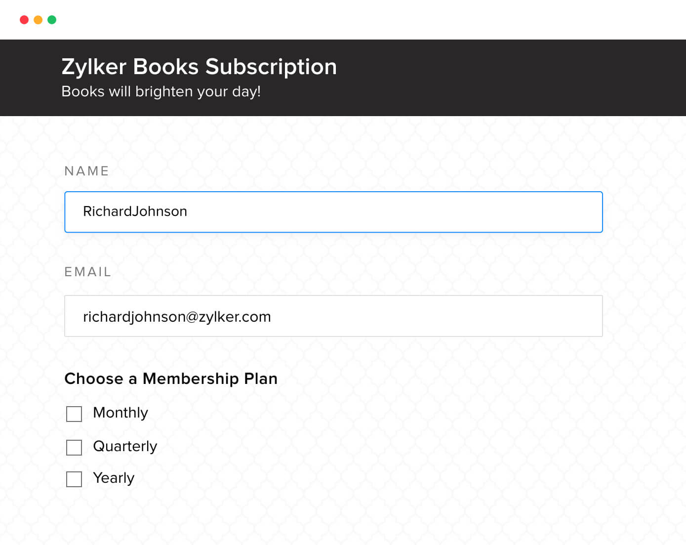 Paperless Online Form - Zoho Forms