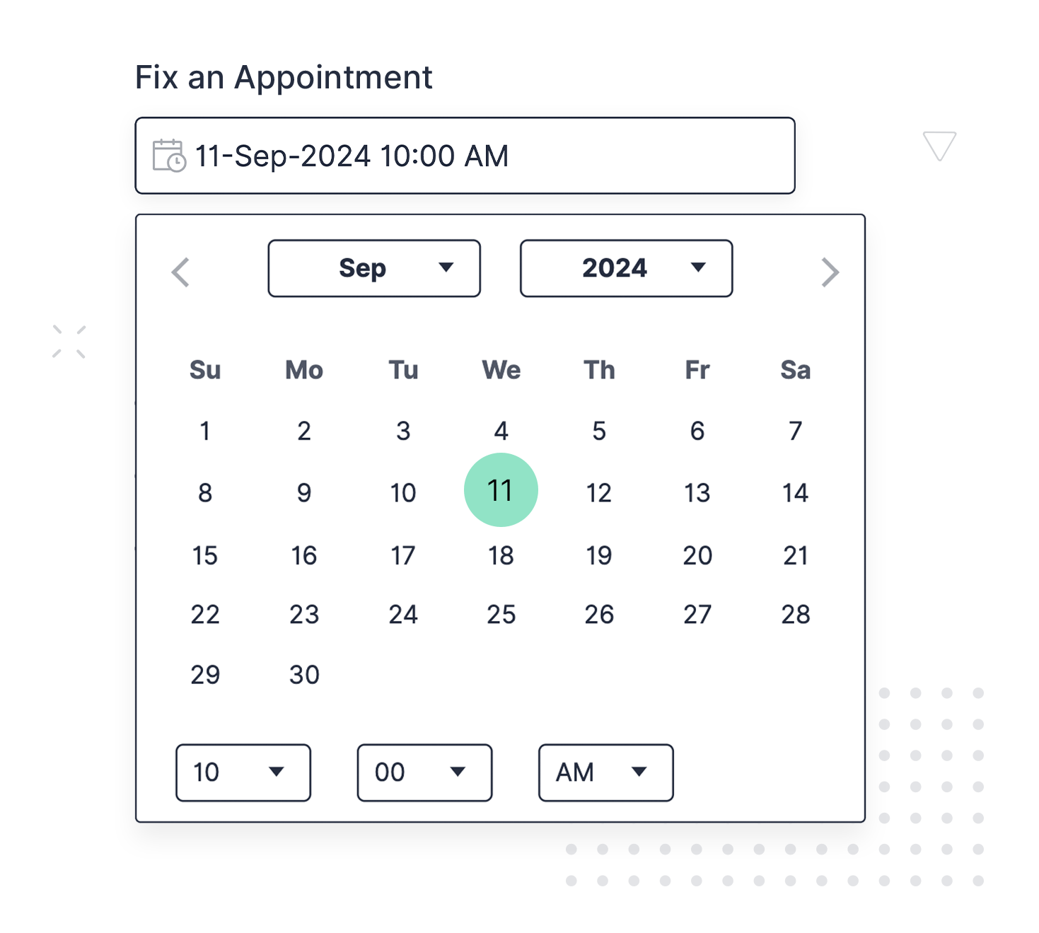 date and time fields