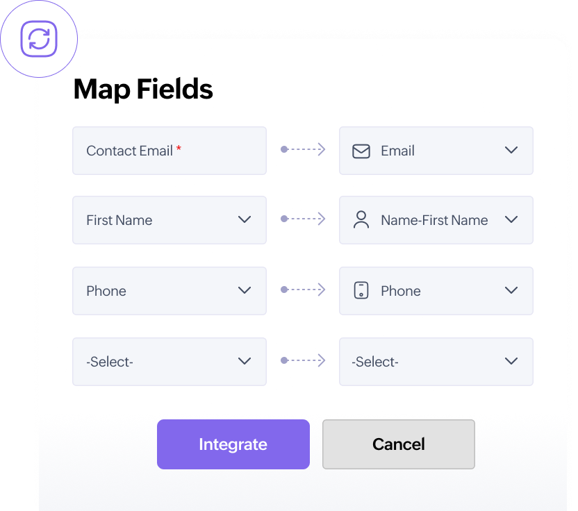 Real-time contact sync