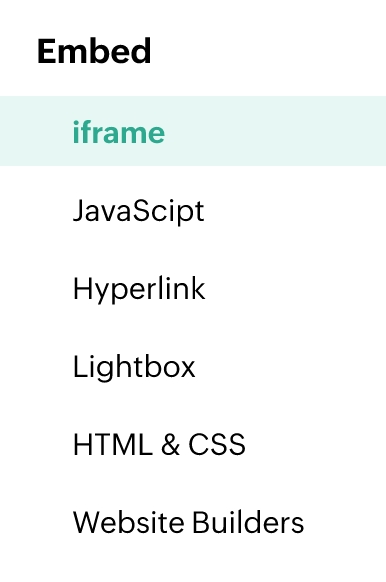 Easy-to-embed forms