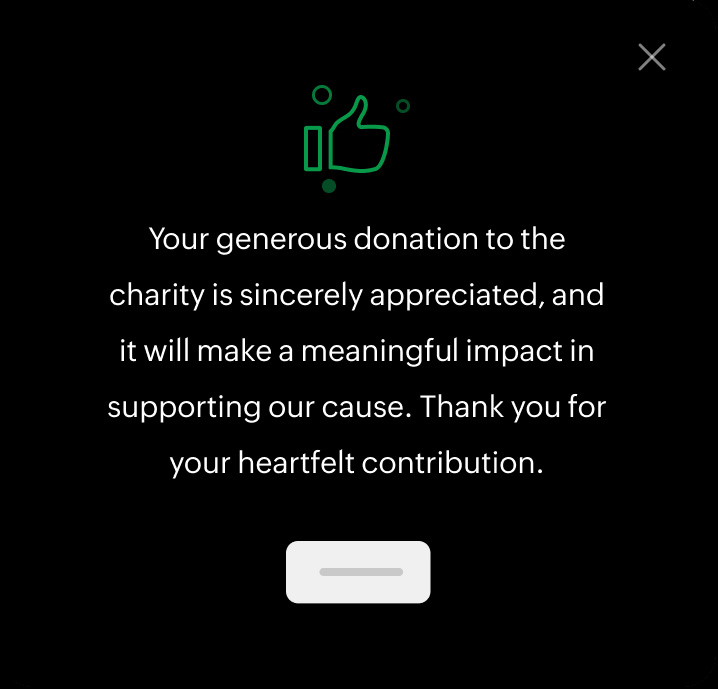 Acknowledge your donors