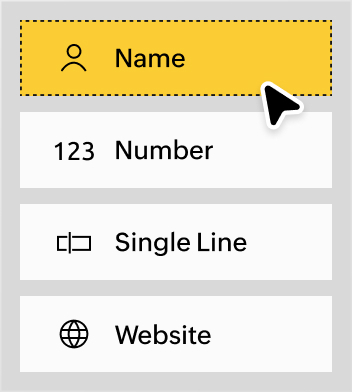 Customizable form elements