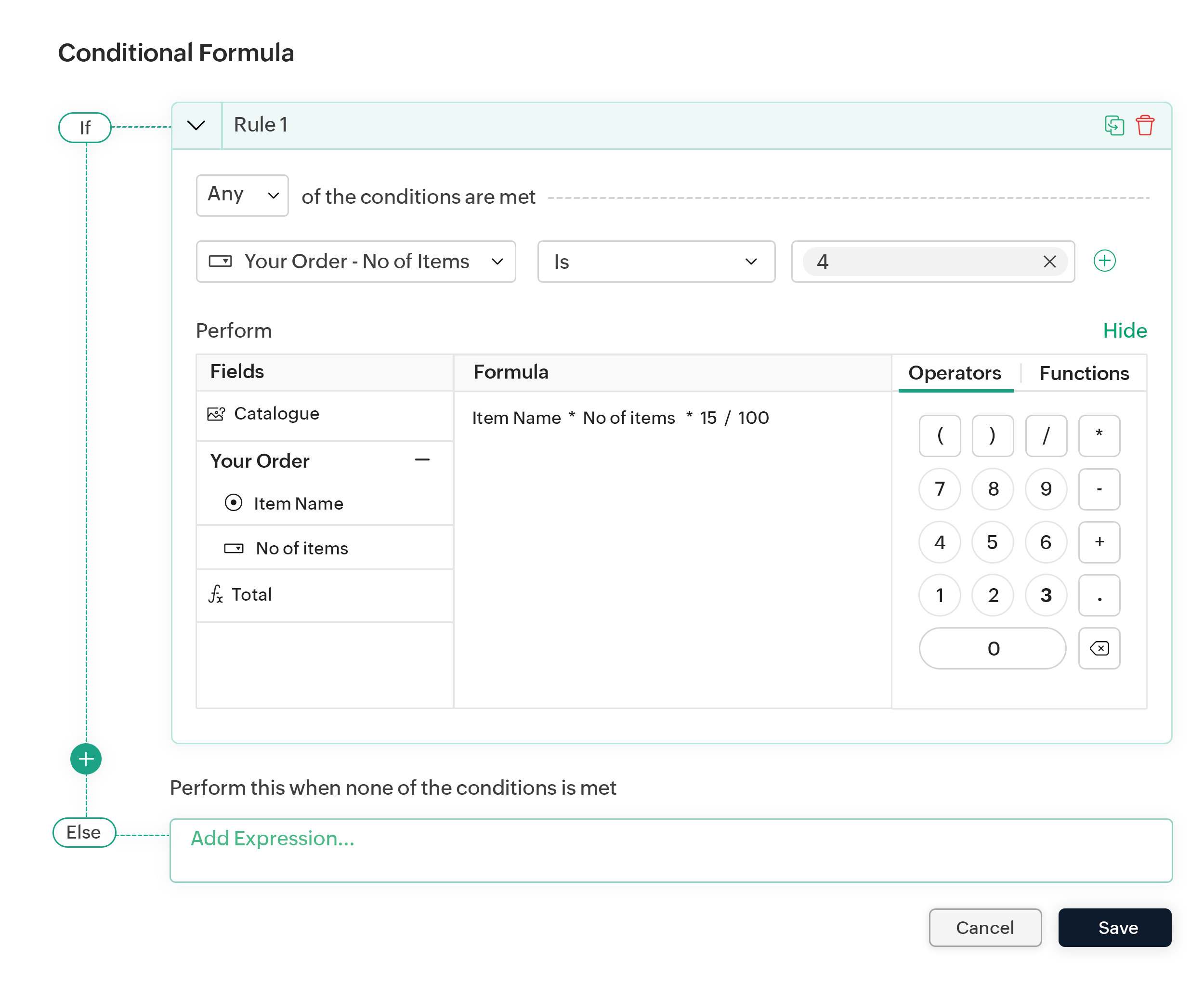 Calculation Form